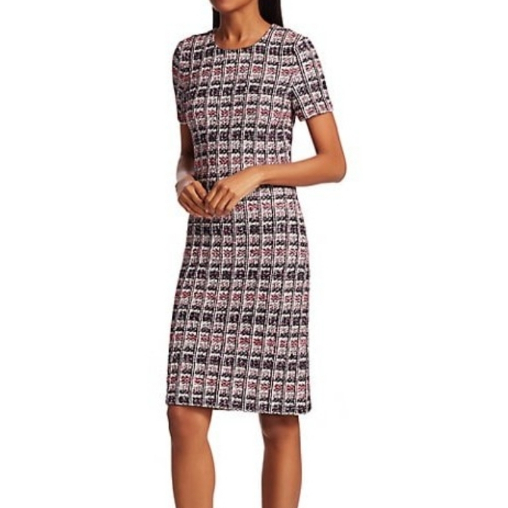 [St.John] Monarch Tweed Sheath Dress
